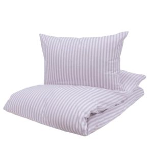 Turiform sengesæt - Hedda - Lilla/Hvid