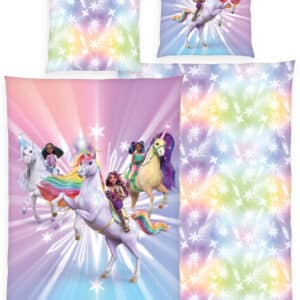Unicorn Academy sengetøj 135 x 200 cm - 100 procent bomuld